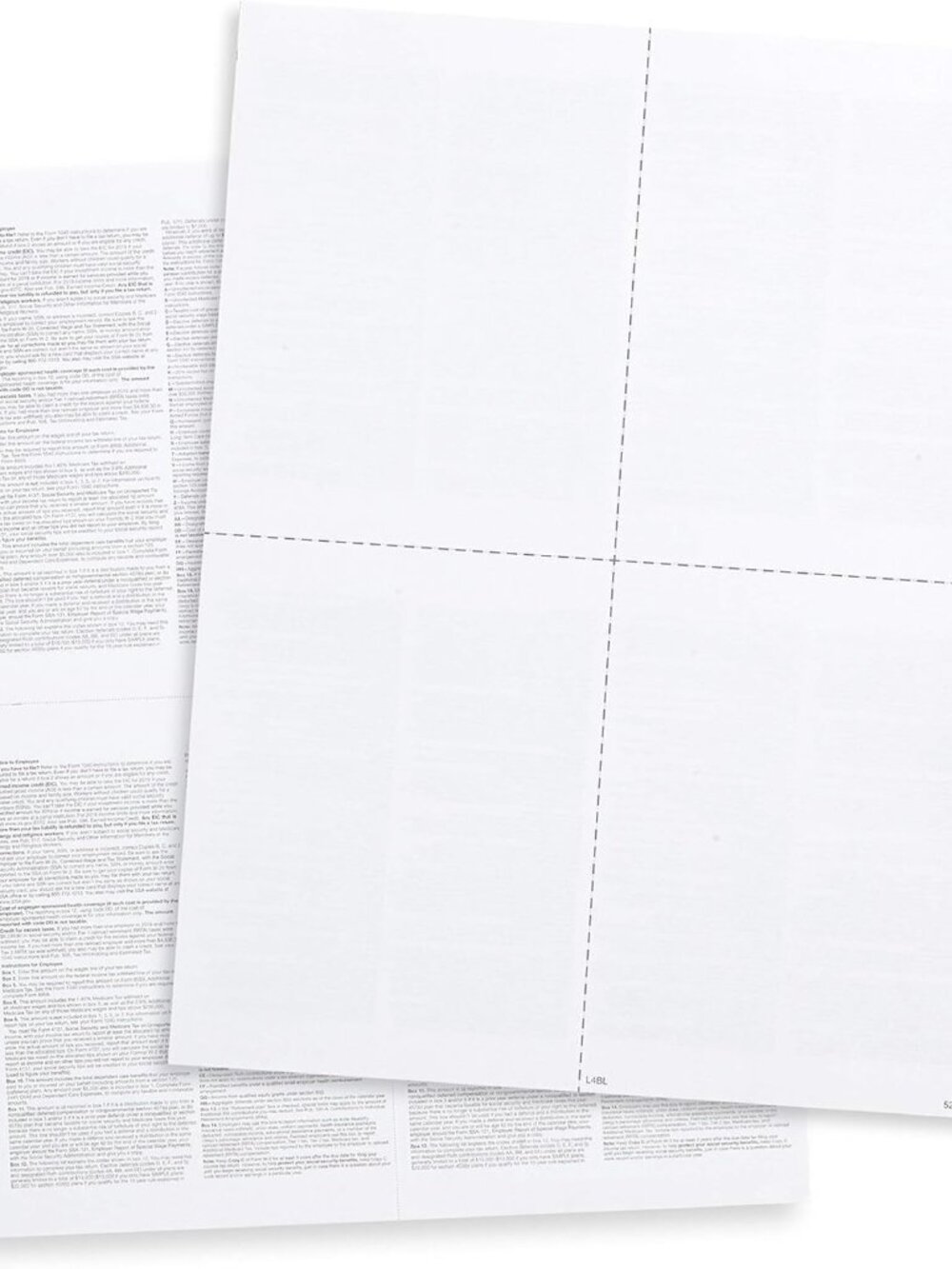 W2 Forms 2025, Blank W2 4 Up Tax Forms, 100 Employees, Instructions in Back, Com